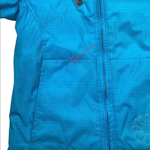 Columbia Omni-Tech Ski Coat Jacket Turquoise - Picture 12 of 16